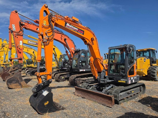 2023 DOOSAN DX85R-3 HYDRAULIC EXCAVATOR SN:DHKCEAAVVN6004063 powered by diesel engine, equipped with