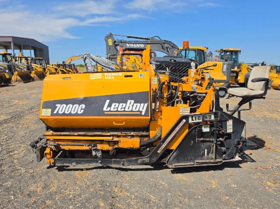 LIKE NEW 2024 LEEBOY 7000C ASPHALT PAVER SN:397002 powered by Kubota diesel engine, 64hp, equipped