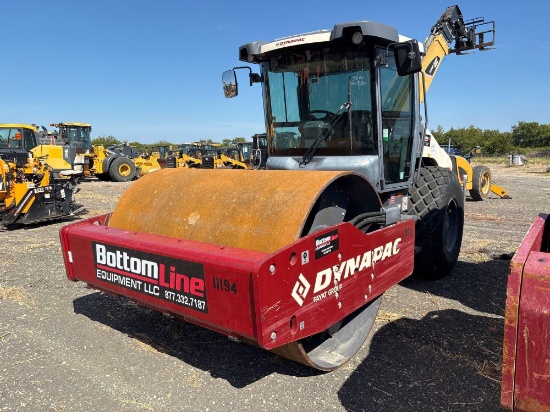 2024 DYNAPAC CA30D VIBRATORY ROLLER powered by diesel engine, equipped with EROPS, air, heat, 84in.