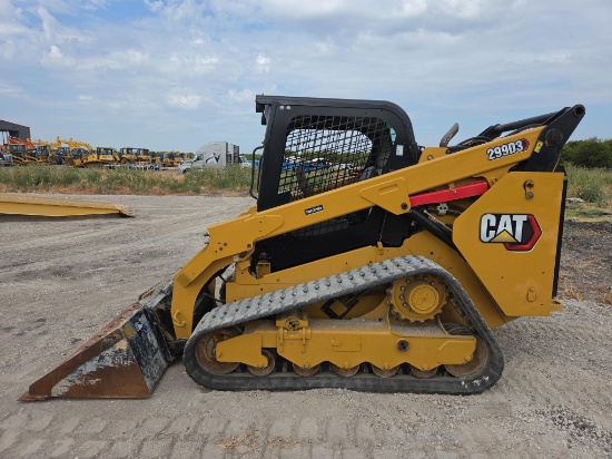 2022 CAT 299D3 RUBBER TRACKED SKID STEER SN:DY904540 powered by Cat diesel engine, equipped with