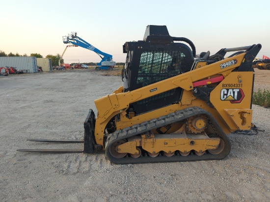 2022 CAT 299D3XE RUBBER TRACKED SKID STEER SN:BX904331 powered by Cat diesel engine, equipped with