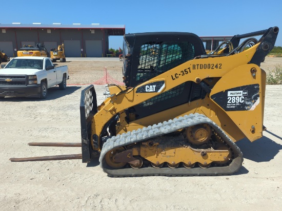 CAT 289C2 RUBBER TRACKED SKID STEER SN:CAT0289CCRTD00242 powered by Cat diesel engine, equipped with