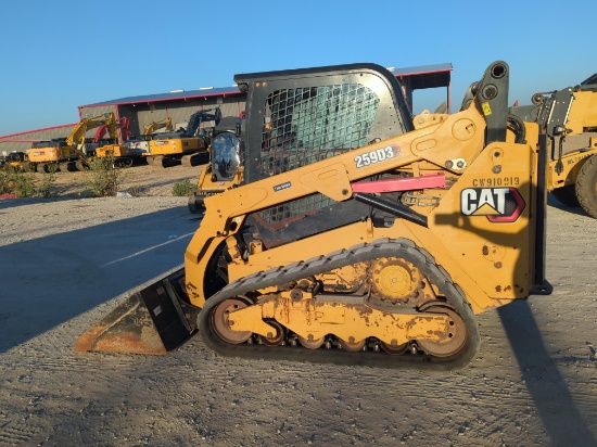 2021 CAT 259D3 RUBBER TRACKED SKID STEER SN:CW910919 powered by Cat diesel engine, equipped with