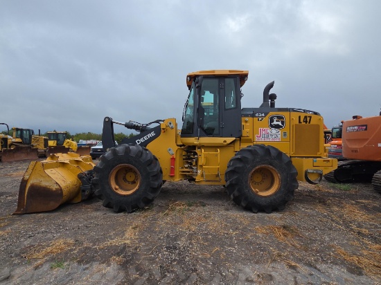 2021 JOHN DEERE 624P RUBBER TIRED LOADER SN:MLZ11450 powered by John Deere diesel engine, equipped