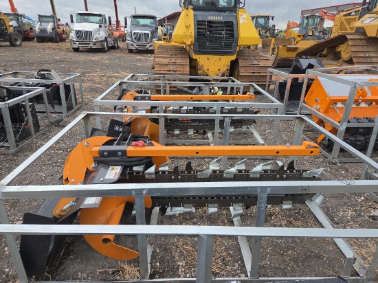 NEW LANDHONOR FT-12-48L TRENCHER MINI TRACK LOADER ATTACHMENT