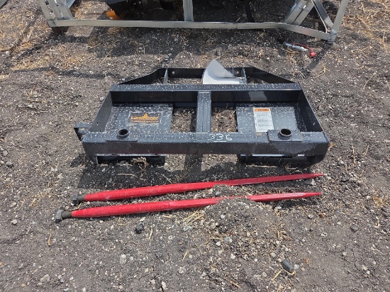 NEW LANDHONOR BS-12-2500G BALE SPEARS SKID STEER ATTACHMENT