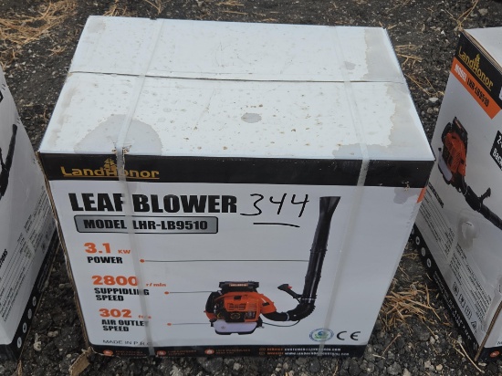 NEW LANDHONOR LHR-LB9510 LEAF BLOWER 2 STROKE 75.6CC NEW SUPPORT EQUIPMENT