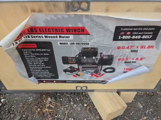 NEW LANDHONOR LHR-EW20000 20,000LBS ELECTRIC WINCH NEW SUPPORT EQUIPMENT