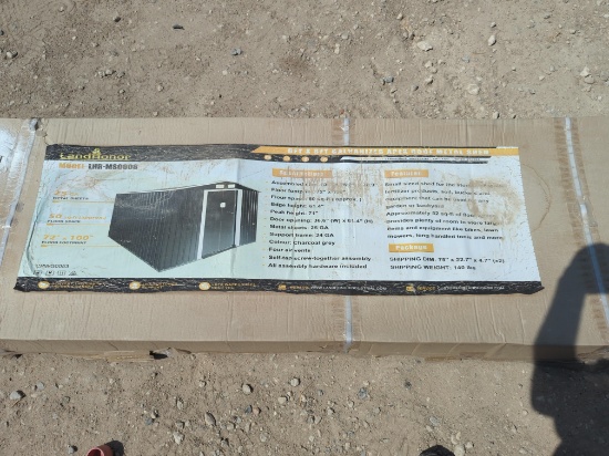 NEW LANDHONOR LHR-MS0608 METAL SHED NEW SUPPORT EQUIPMENT
