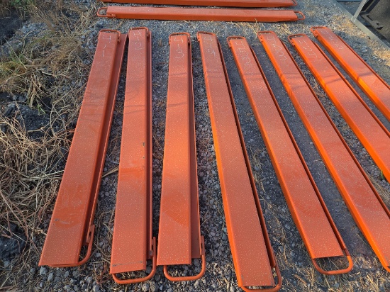 NEW WOLVERINE EX-66-78L 8FT. PALLET FORK EXTENSIONS SKID STEER ATTACHMENT
