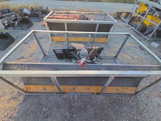 NEW WOLVERINE SWDB-11-84W 84IN. 6-WAY DOZER BLADE SKID STEER ATTACHMENT