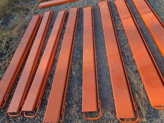 NEW WOLVERINE EX-66-78L 8FT. PALLET FORK EXTENSIONS SKID STEER ATTACHMENT