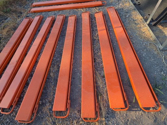 NEW WOLVERINE EX-66-84L 8FT. PALLET FORK EXTENSIONS SKID STEER ATTACHMENT