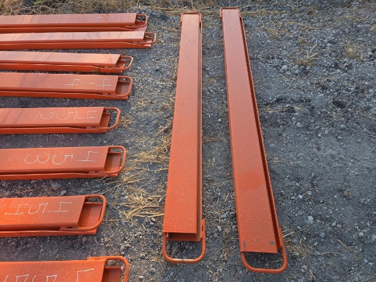 NEW WOLVERINE EX-66-84L 8FT. PALLET FORK EXTENSIONS SKID STEER ATTACHMENT