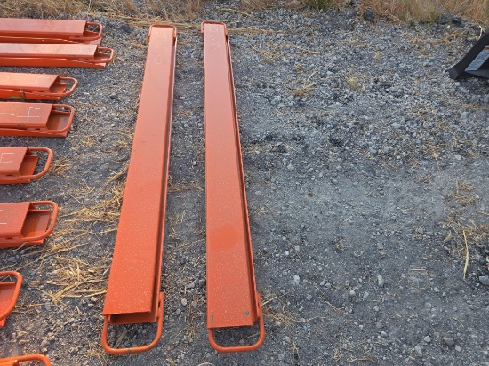 NEW WOLVERINE EX-66-84L 8FT. PALLET FORK EXTENSIONS SKID STEER ATTACHMENT