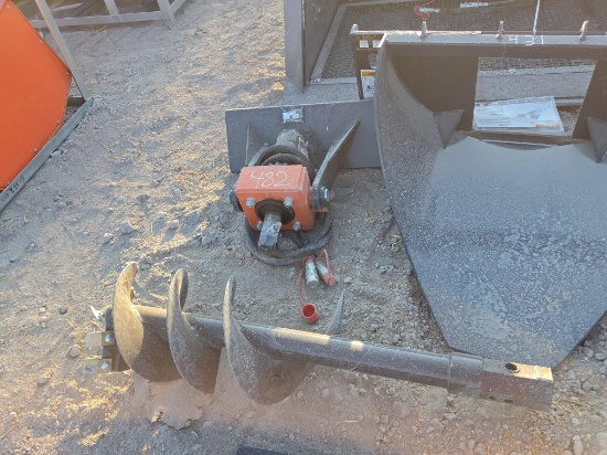 NEW WOLVERINE MAD-12-12D AUGER DRIVE W/BIT MINI TRACK LOADER ATTACHMENT