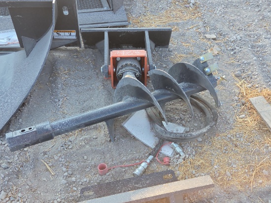 NEW WOLVERINE MAD-12-12D AUGER DRIVE W/BIT MINI TRACK LOADER ATTACHMENT