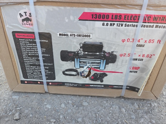 NEW ATS-EW13000 ELECTRIC WINCH NEW SUPPORT EQUIPMENT