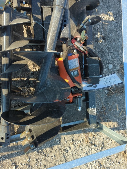 NEW WOLVERINE ADB-13-1218R AUGER DRIVE & BIT SKID STEER ATTACHMENT includes 12in. & 18in.