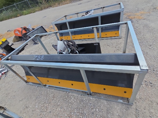 NEW WOLVERINE SWDB-11-84W 84IN. 6-WAY DOZER BLADE SKID STEER ATTACHMENT