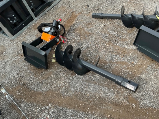 NEW WOLVERINE MAD-12-12D AUGER DRIVE W/BIT MINI TRACK LOADER ATTACHMENT