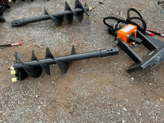 NEW WOLVERINE MAD-12-12D AUGER DRIVE W/BIT MINI TRACK LOADER ATTACHMENT