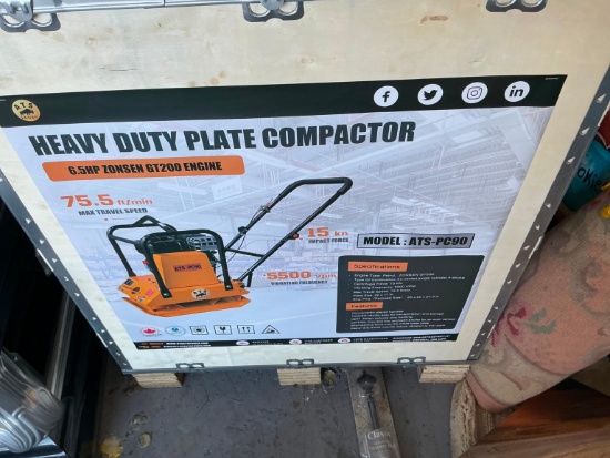 NEW ATS-PC90 HD PLATE COMPACTOR NEW SUPPORT EQUIPMENT
