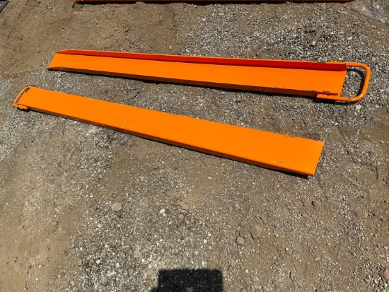 New Wolverine Ex-66-78l 7ft. Pallet Fork Extensions Skid Steer Attachment