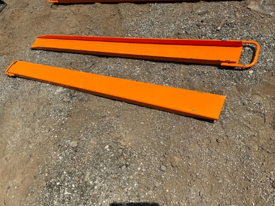 New Wolverine Ex-66-78l 7ft. Pallet Fork Extensions Skid Steer Attachment