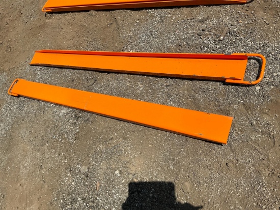 New Wolverine Ex-66-78l 7ft. Pallet Fork Extensions Skid Steer Attachment