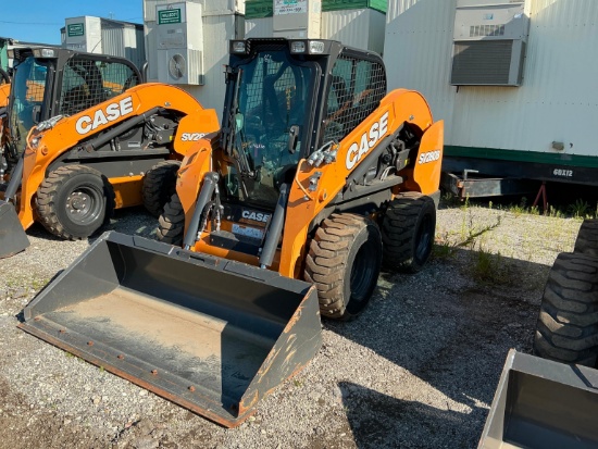 DEMO CASE SV280B SKID STEER powered by diesel engine, 74hp, equipped with EROPS, air, heat, radio,