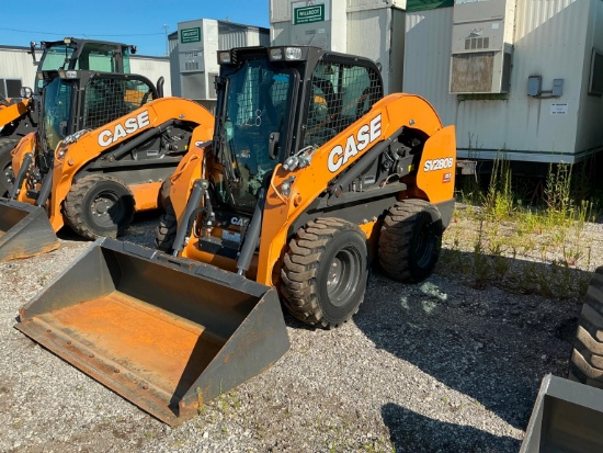 DEMO CASE SV280B SKID STEER powered by diesel engine, 74hp, equipped with EROPS, air, heat, radio,