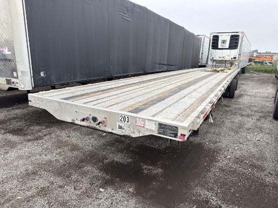 2018 TRANSCRAFT 554C 53X102 FLATBED TRAILER VN:1TTF532C9J3073179 equipped with 53ft. X 102in.