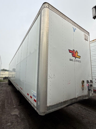 2016 VANGUARD VXP 53 DRY VAN TRAILER VN:5V8VC5326GM600058 equipped with 53ft. Van body, swing rear