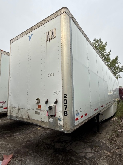 2015 VANGUARD VXP 53 DRY VAN TRAILER VN:5V8VC5325FM503271 equipped with 53ft. Van body, swing rear