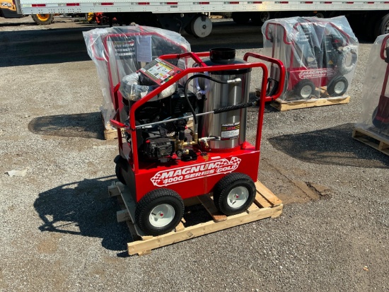 NEW EASY KLEEN MAGNUM GOLD PRESSURE WASHER powered by gas engine, equipped with 4000PSI, 12Volt,