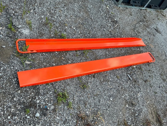 New Wolverine Ex-66-84l 6ft. Pallet Fork Extensions Skid Steer Attachment