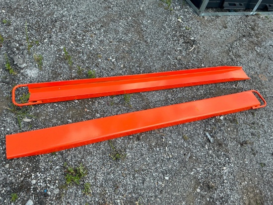 New Wolverine Ex-66-84l 6ft. Pallet Fork Extensions Skid Steer Attachment