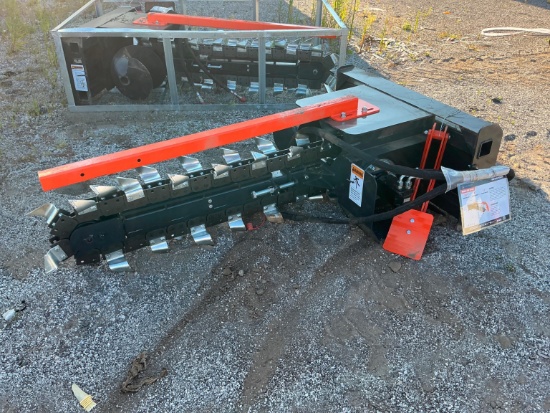 NEW WOLVERINE TCR-12-48H 48IN. TRENCHER SKID STEER ATTACHMENT