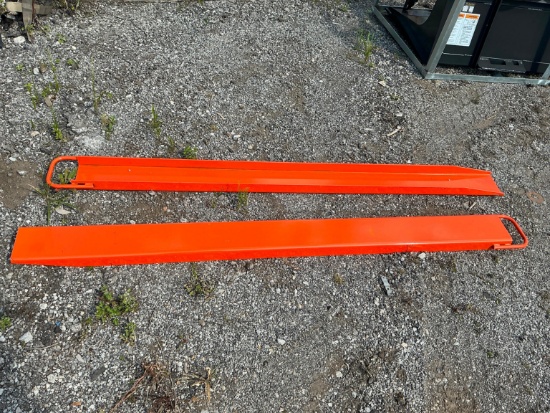 New Wolverine Ex-66-84l 6ft. Pallet Fork Extensions Skid Steer Attachment