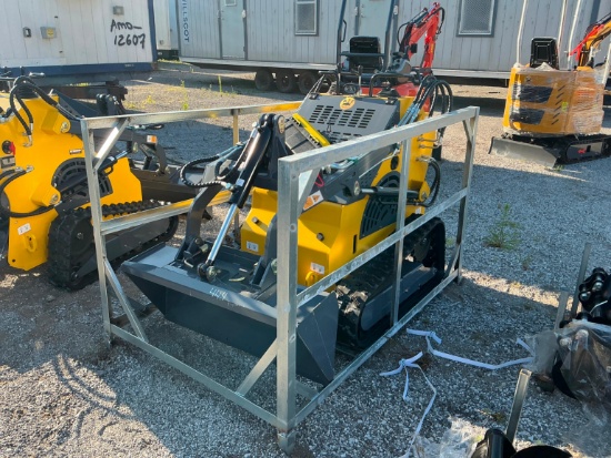 NEW ATS-T460 MINI TRACK LOADER powered by gas engine, equipped with auxiliary hydraulics, mechani...
