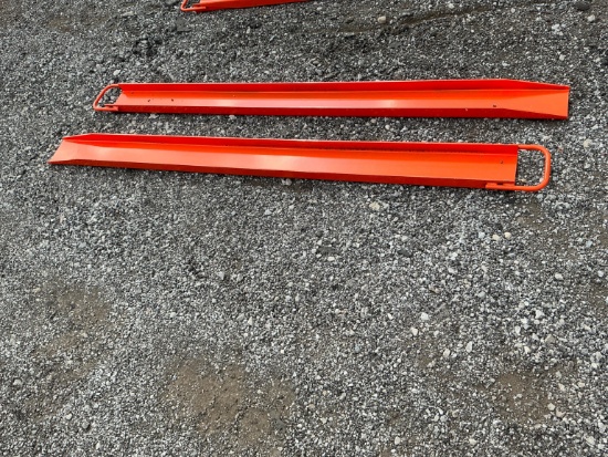 New Wolverine Ex-66-78l 7ft. Pallet Fork Extensions Skid Steer Attachment