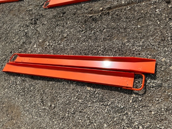 New Wolverine Ex-66-78l 7ft. Pallet Fork Extensions Skid Steer Attachment