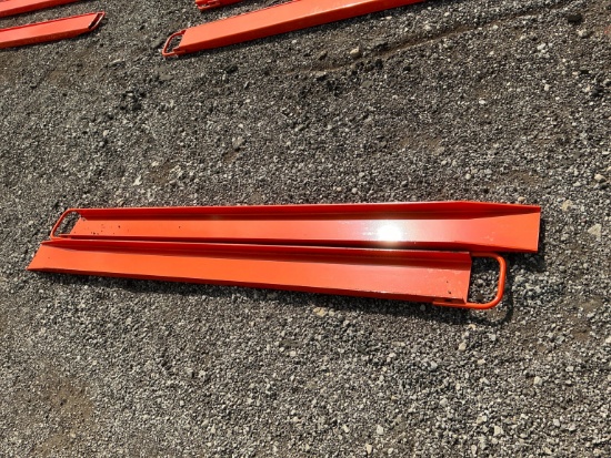 New Wolverine Ex-66-78l 6ft. Pallet Fork Extensions Skid Steer Attachment