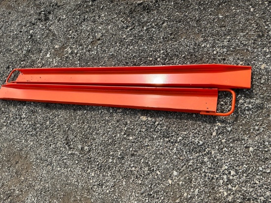 New Wolverine Ex-66-78l 6ft. Pallet Fork Extensions Skid Steer Attachment