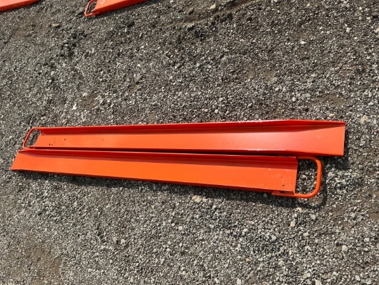New Wolverine Ex-66-78l 6ft. Pallet Fork Extensions Skid Steer Attachment