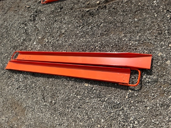 New Wolverine Ex-66-84l 6ft. Pallet Fork Extensions Skid Steer Attachment