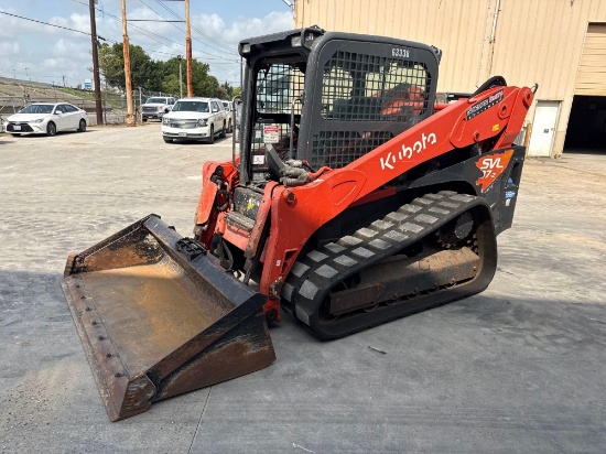 KUBOTA SVL97-2SHFC RUBBER TRACKED SKID STEER SN:63338 powered by Kubota diesel engine, equipped w...