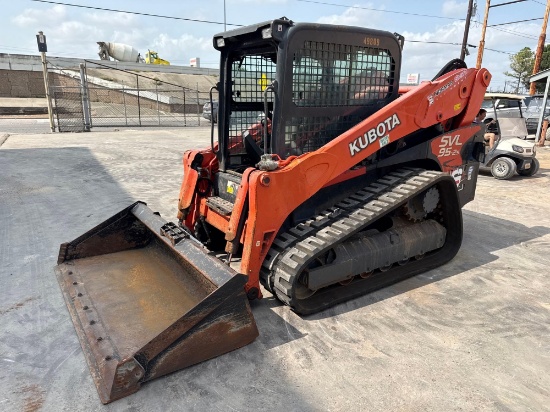 2020 KUBOTA SVL95-2SHC RUBBER TRACKED SKID STEER SN:49809 powered by Kubota diesel engine, equipped