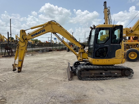 2019 KOMATSU PC88MR-10 HYDRAULIC EXCAVATOR SN:8555 powered by Komatsu SAA4D95LE-6 diesel engine,